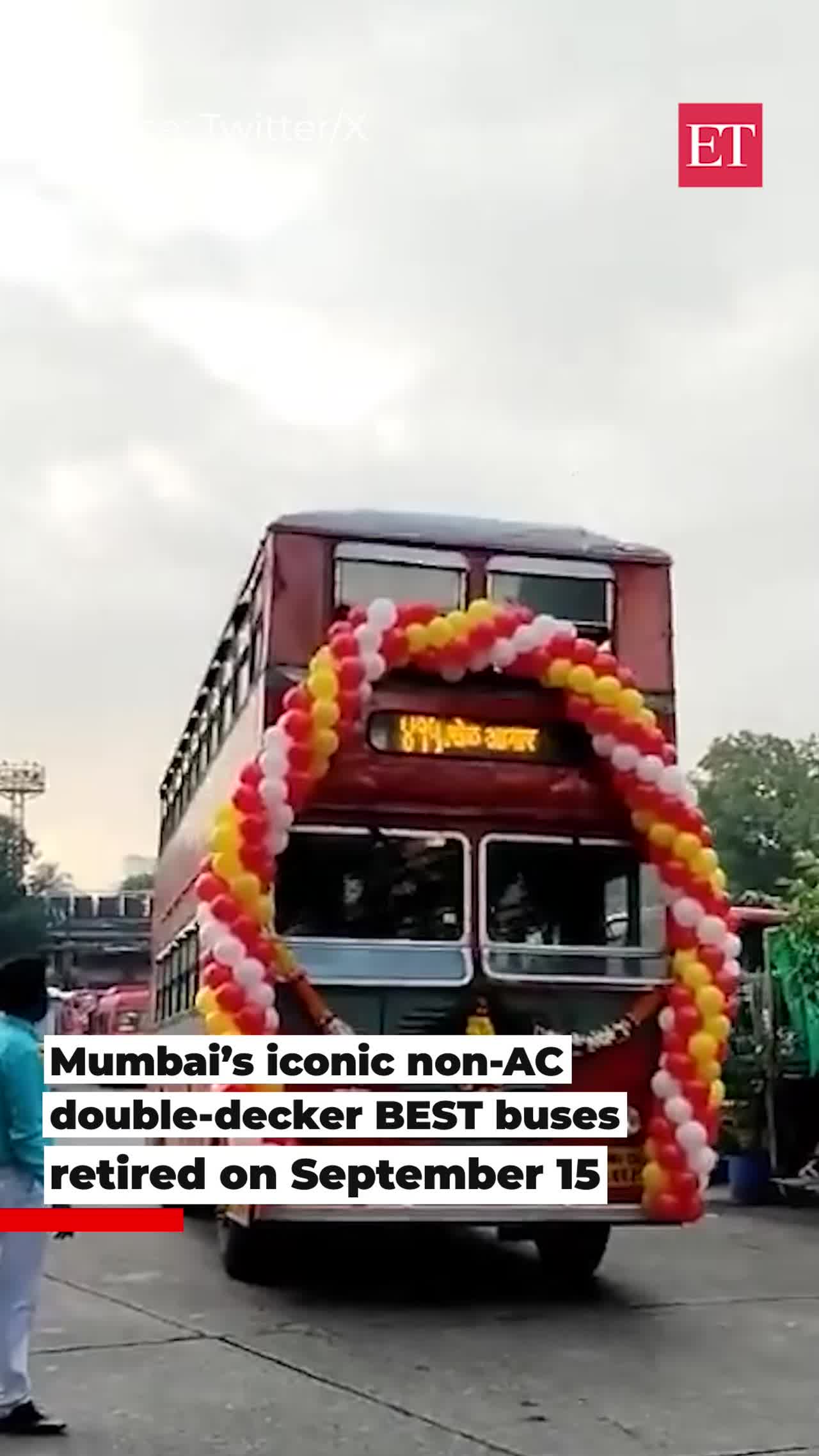 Mumbai's iconic non-AC double-decker BEST buses retired on September 15